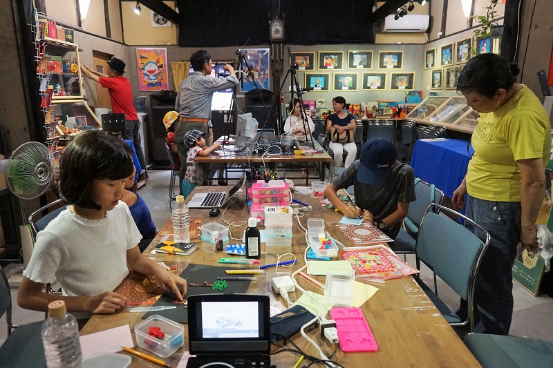 8月4日賑やかに「小谷佳津志のクレイアニメ教室」開催しました！