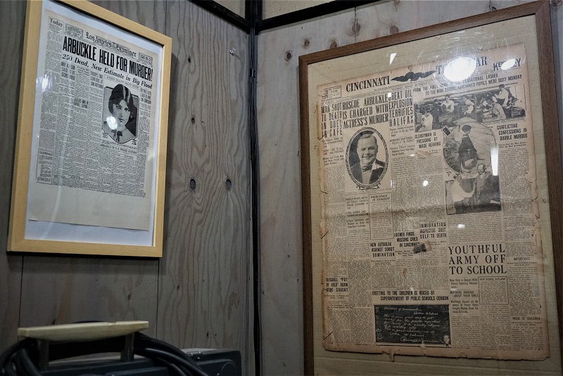 「喜劇のレジェンド展」に、1921年9月のロスコー・アーバックル事件を報じる紙面を加えました‼